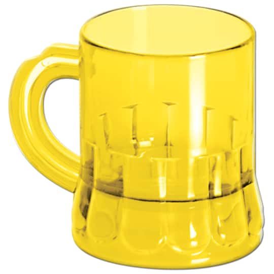 Beistle 3oz. Yellow Mug Shot Party Mugs, 6ct.